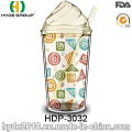 Atacado BPA Free Ice Cream Caneca, Double Wall Plástico Tumbler Suco com Palha (HDP-3032)